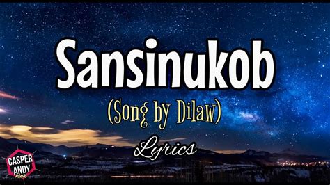 sansinukob dilaw lyrics|Sansinukob Lyrics .
